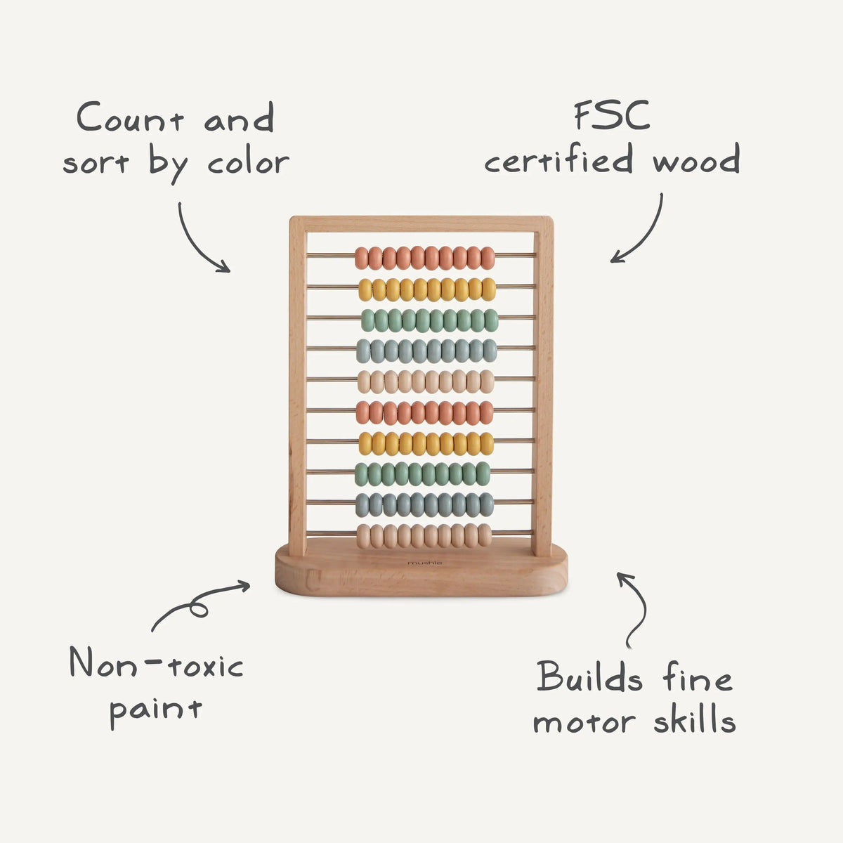 Mushie Wooden Abacus - 
