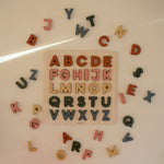 Mushie Wooden Alphabet Puzzle Educational Toy for Kids with 26 Capital Letters - 