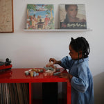 Mushie Wooden Balance Blocks for Creative Play and Fine Motor Skill Development - 