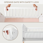 Comfy Cubs Wooden Bedside Bassinet Sleeper - 