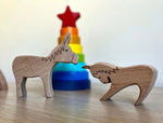 Kidodido Wooden Farm Animals Play Set For Creative Kids Craft - Everetts Place Boutique - 