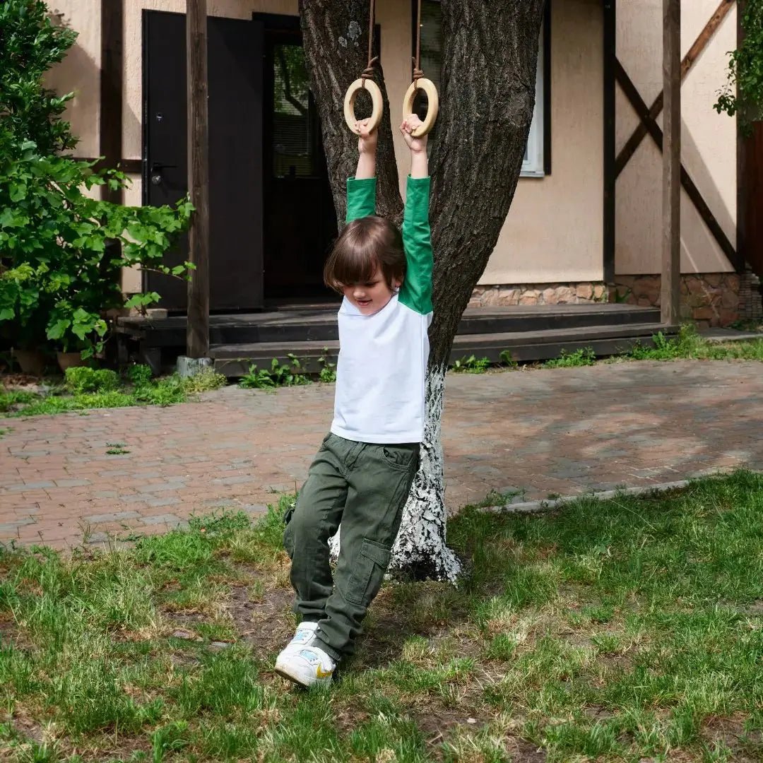 Goodevas Wooden gymnastic rings for kids - 