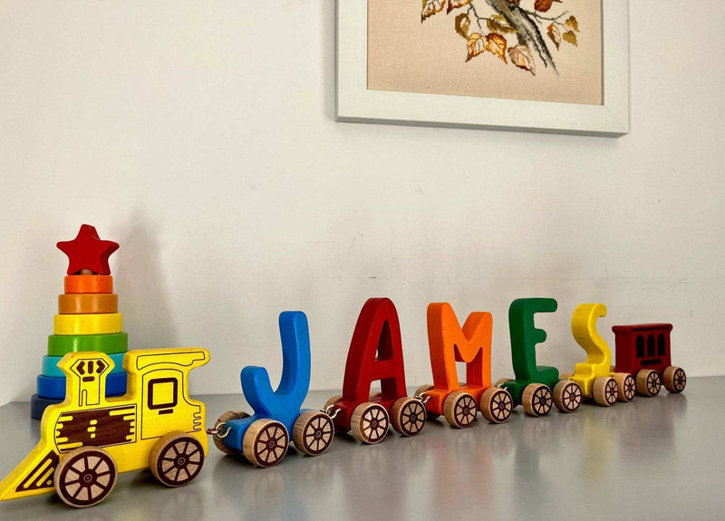 Wooden Letter Train Puzzle for Kids - Everetts Place: Online Boutique - Furniture