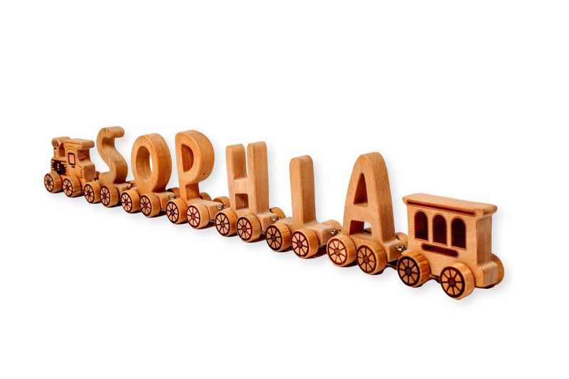 Wooden Letter Train Puzzle for Kids - Everetts Place: Online Boutique - Furniture