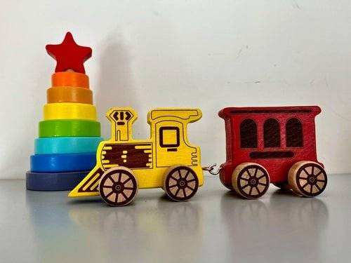 Wooden Letter Train Puzzle for Kids - Everetts Place: Online Boutique - Furniture