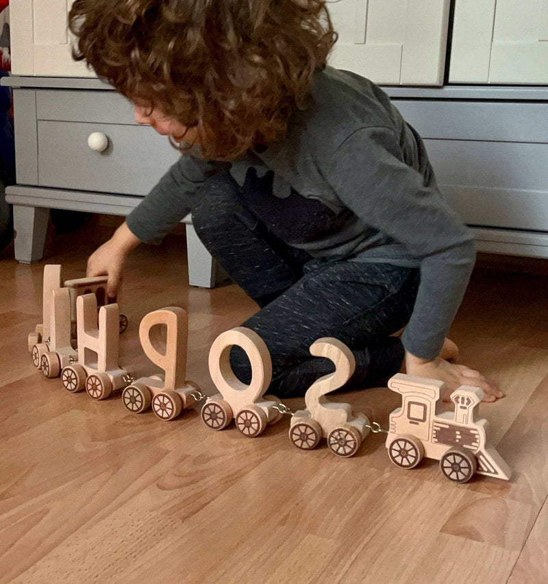 Wooden Letter Train Puzzle for Kids - Everetts Place: Online Boutique - Furniture