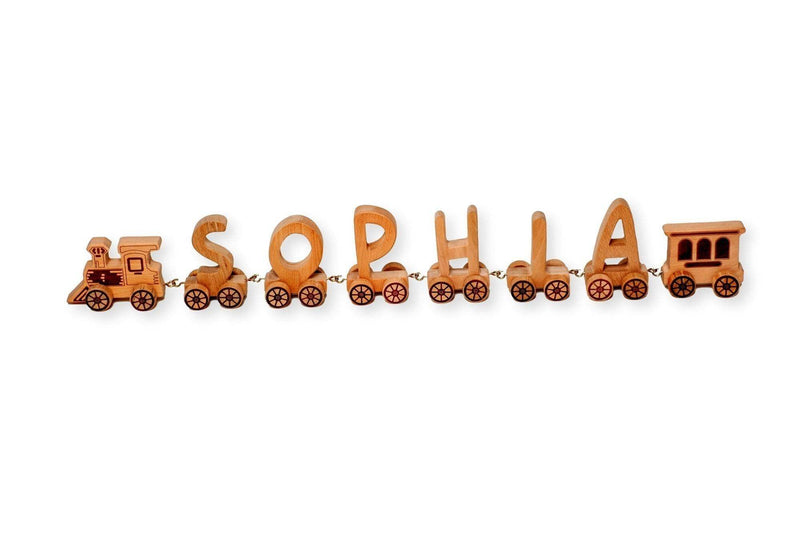 Wooden Letter Train Puzzle for Kids - Everetts Place: Online Boutique - Furniture