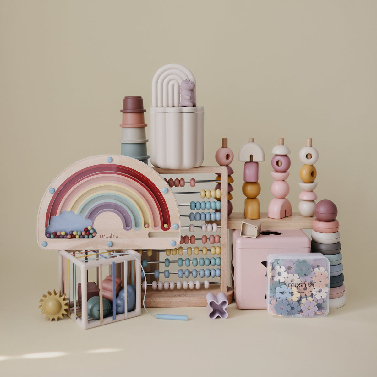 Mushie Wooden Magnetic Rainbow MazeEveretts Place