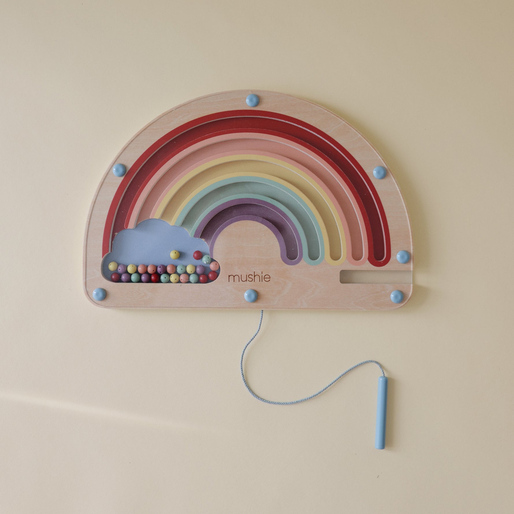Mushie Wooden Magnetic Rainbow Maze Everetts Place