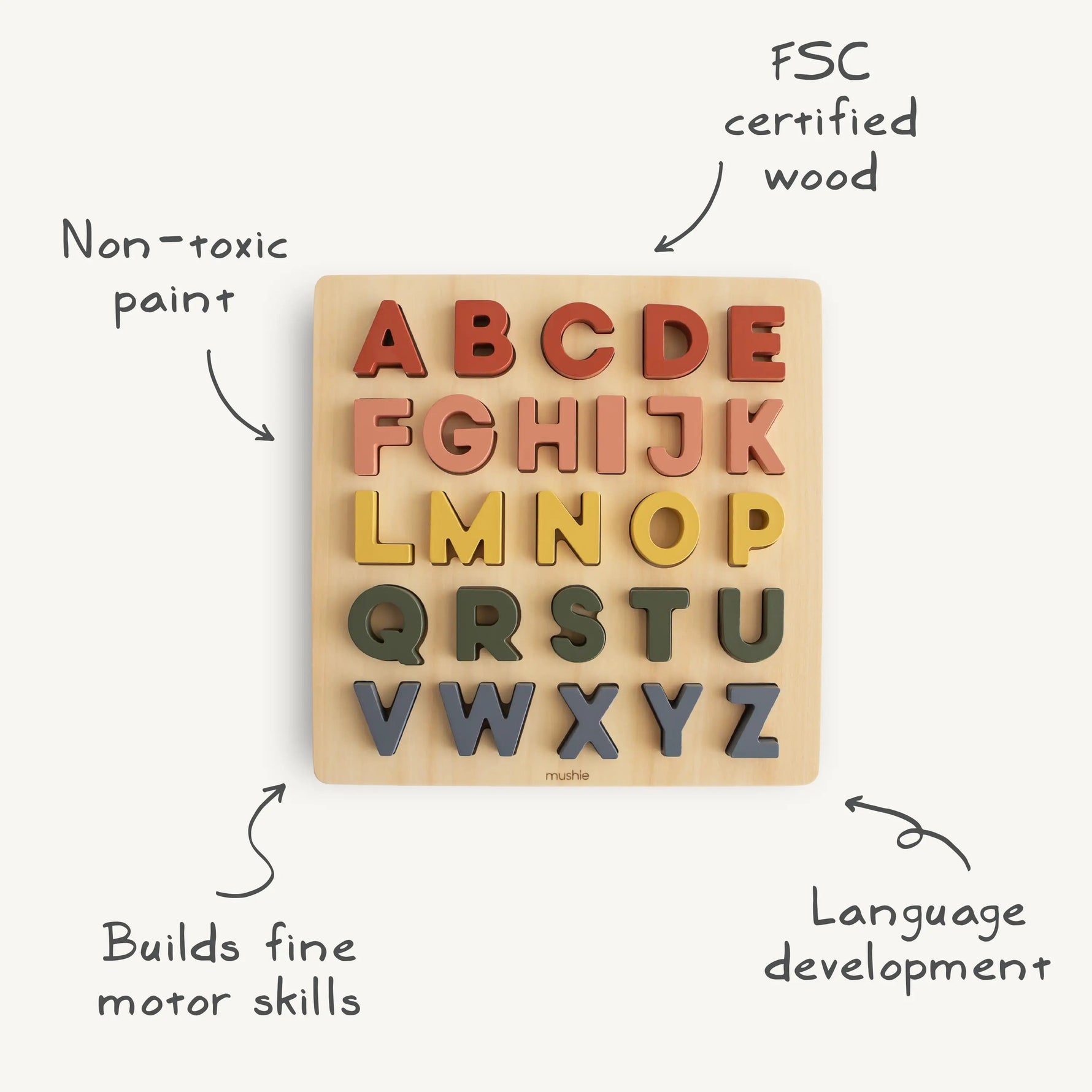 Mushie Wooden Puzzle - 