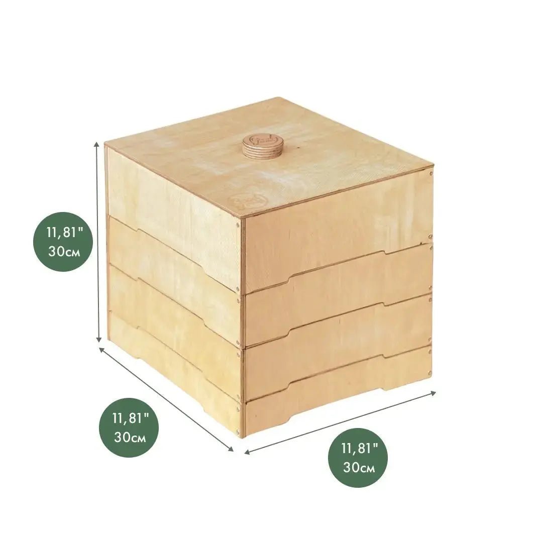 Goodevas Wooden Storage Sorter for Constructor with Four Compartment Design - Everetts Place Boutique - 