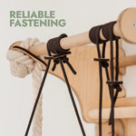 Goodevas Wooden Swedish Wall Climbing Ladder for Children with Swing Set Slide Board and Art Add - On - Everetts Place Boutique - 