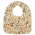 Woodland Animals Flip Bib With Pocket For Drool And Spills Texas Tushies 