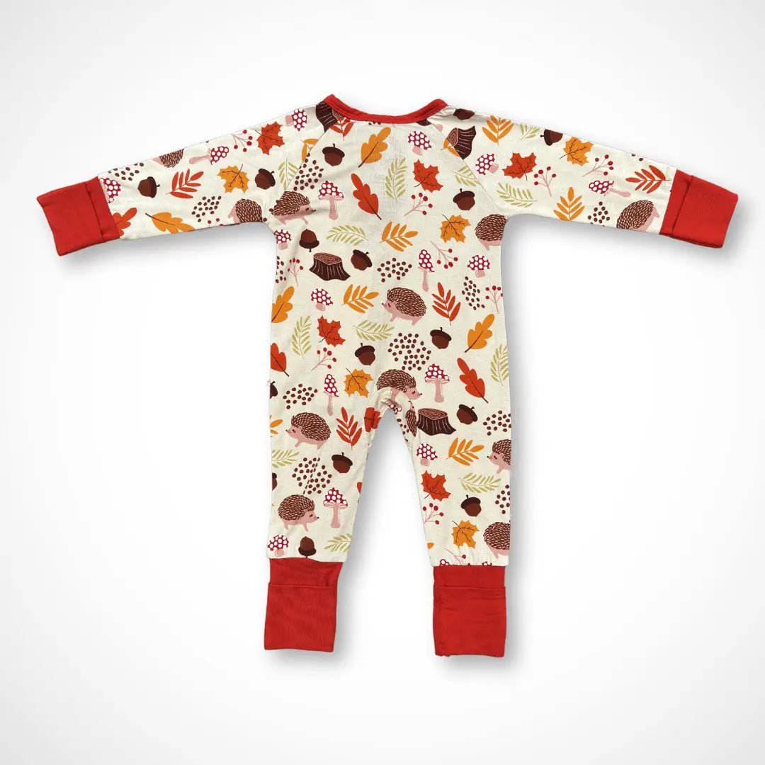 Kolorful Woodland Whimsy Bamboo Baby Pajamas with Two Way Zipper - Everetts Place Boutique - 