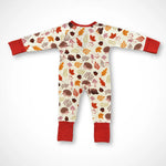 Kolorful Woodland Whimsy Bamboo Baby Pajamas with Two Way Zipper - Everetts Place Boutique - 