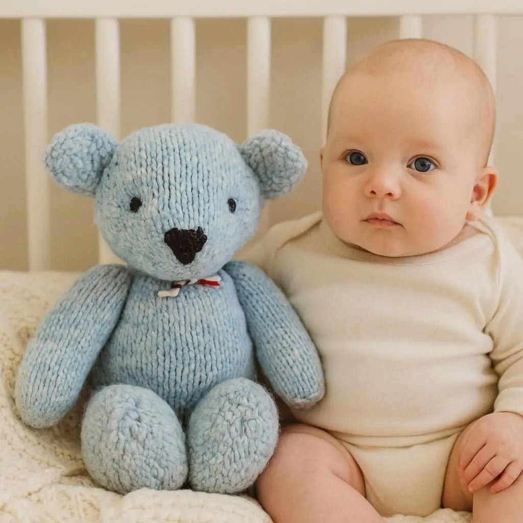 Wool Knit Buddy  | Zee the Blue Bear Finn + Emma 