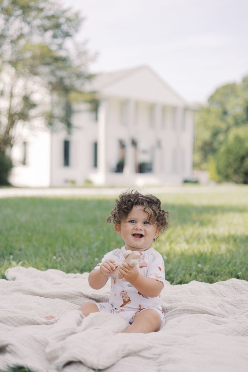 Hugga Babies Wrangle Button Romper - Everetts Place Boutique - 