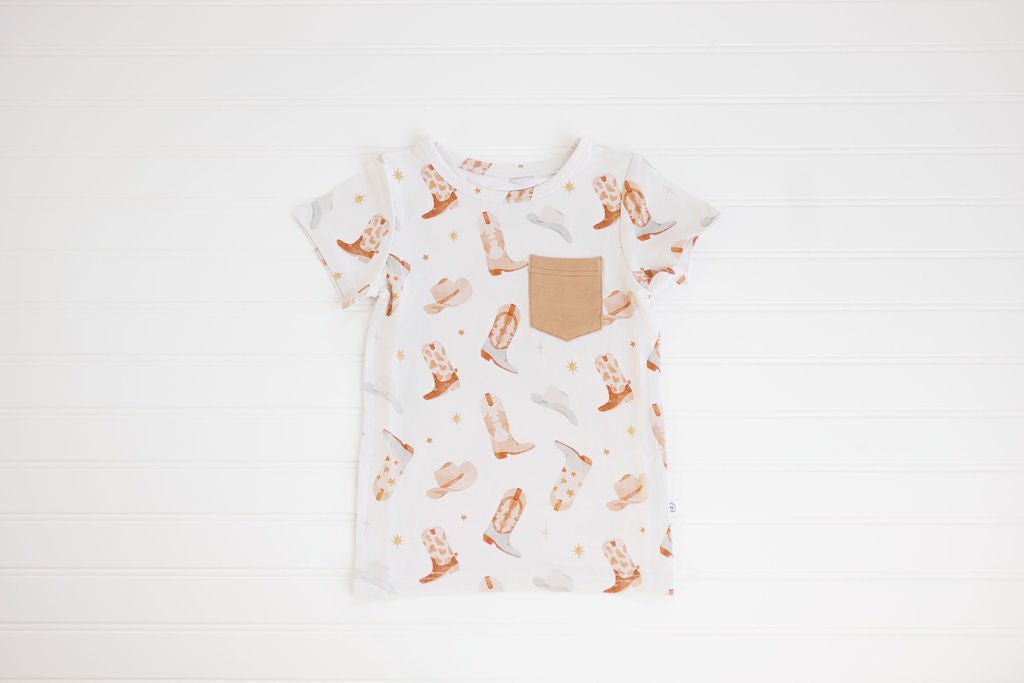 Hugga Babies Wrangle Pocket Tee - Everetts Place Boutique - 