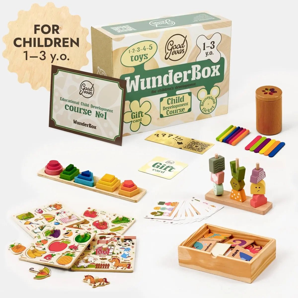 Goodevas WunderBox 1 - 3 years old - developmental boxing for toddlers - 