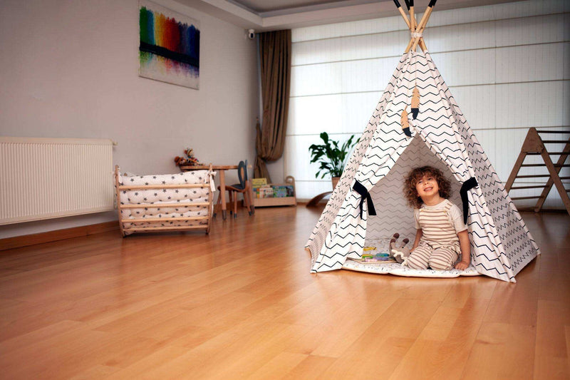 XL Teepee Tent and Play Mat Set - Everetts Place: Online Boutique - Furniture