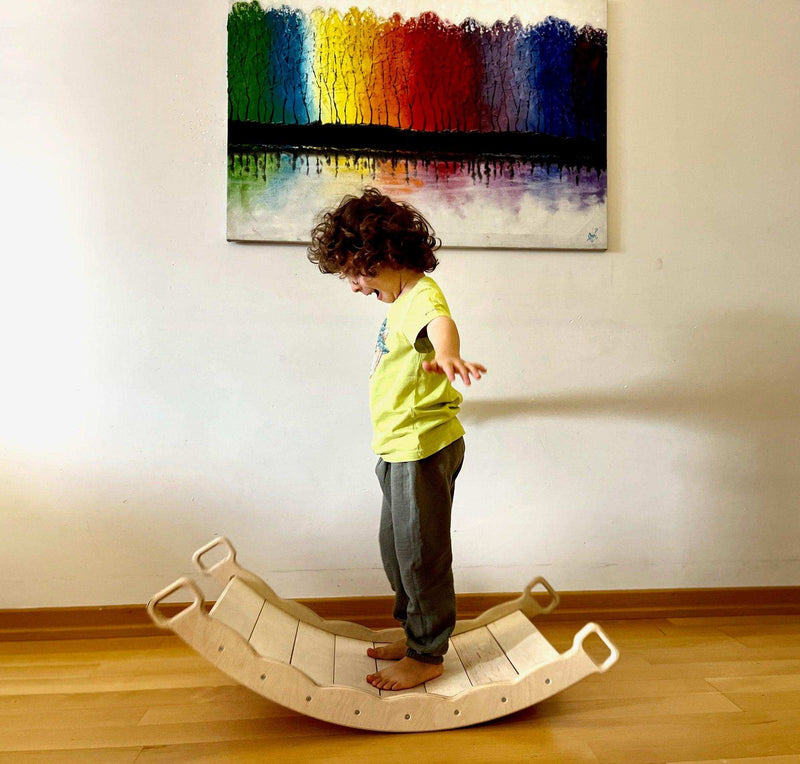 XL Wooden Balance Board for Toddlers Montessori Balance Toy with - Everetts Place: Online Boutique - Furniture