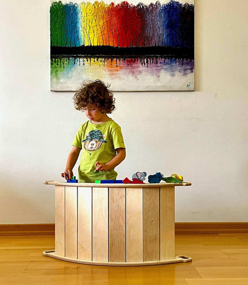 XL Wooden Balance Board for Toddlers Montessori Balance Toy with - Everetts Place: Online Boutique - Furniture