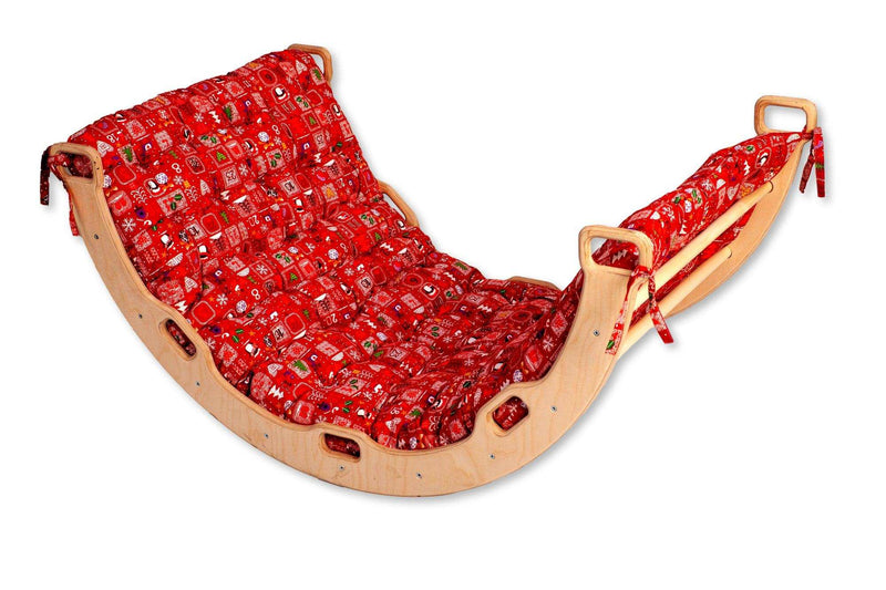 XL Wooden Climbing Arch Set with Christmas Design Pillow - Everetts Place: Online Boutique - Furniture