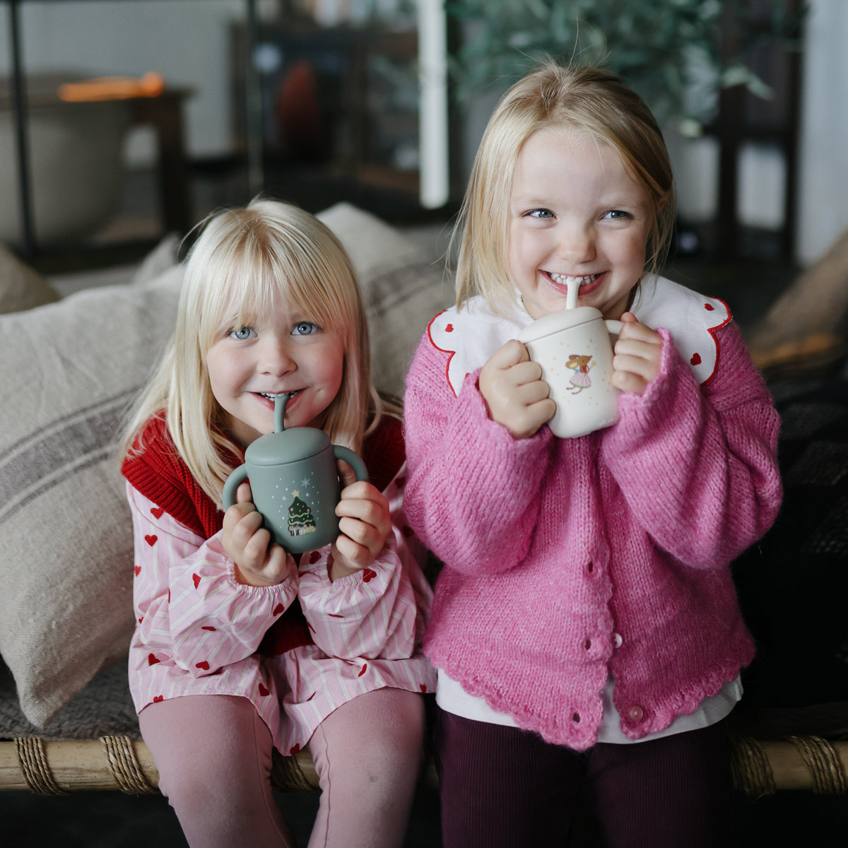Silicone Training Cup + Straw by Mushie