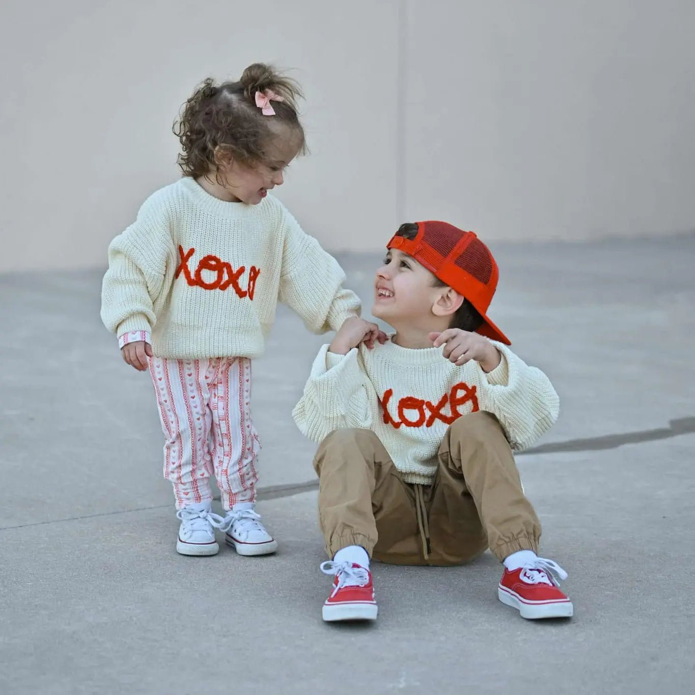 Little Joy Co. XOXO Hand Embroidered Sweater - 