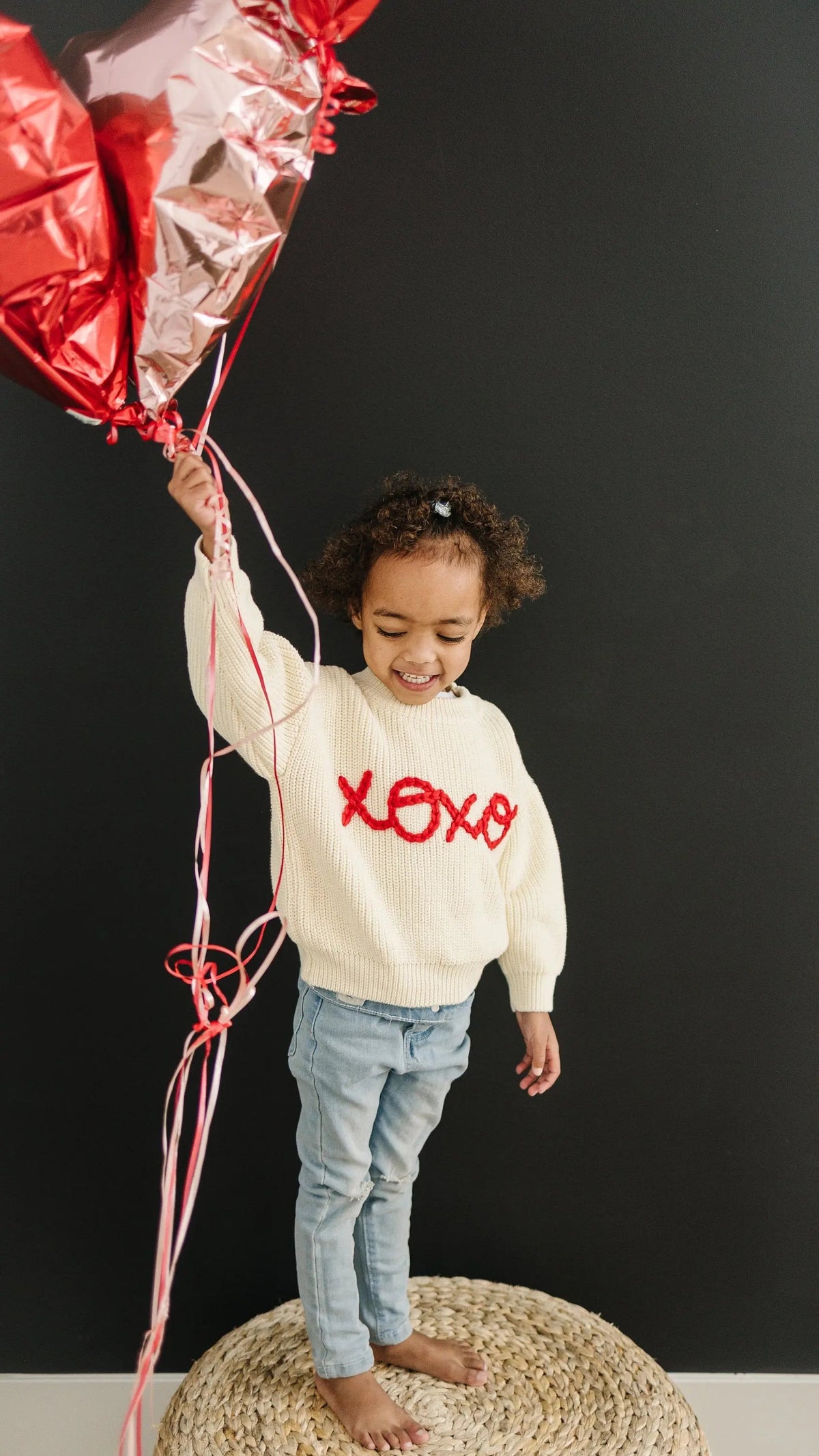 Little Joy Co. XOXO Hand Embroidered Sweater - 