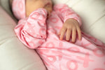 Three Little Tots XOXO Love Valentine's Day Knotted Newborn Baby Gown - 