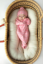 Three Little Tots XOXO Love Valentine's Day Knotted Newborn Baby Gown - 