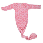Three Little Tots XOXO Love Valentine's Day Knotted Newborn Baby Gown - 