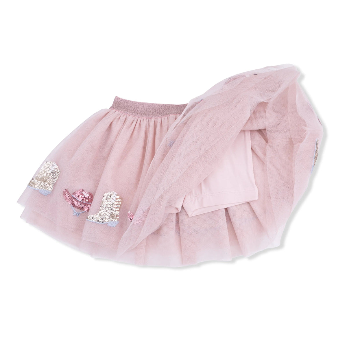 Angel Dear Yee Haw Cowgirl - Tutu Skirt with Bike Shorts - 