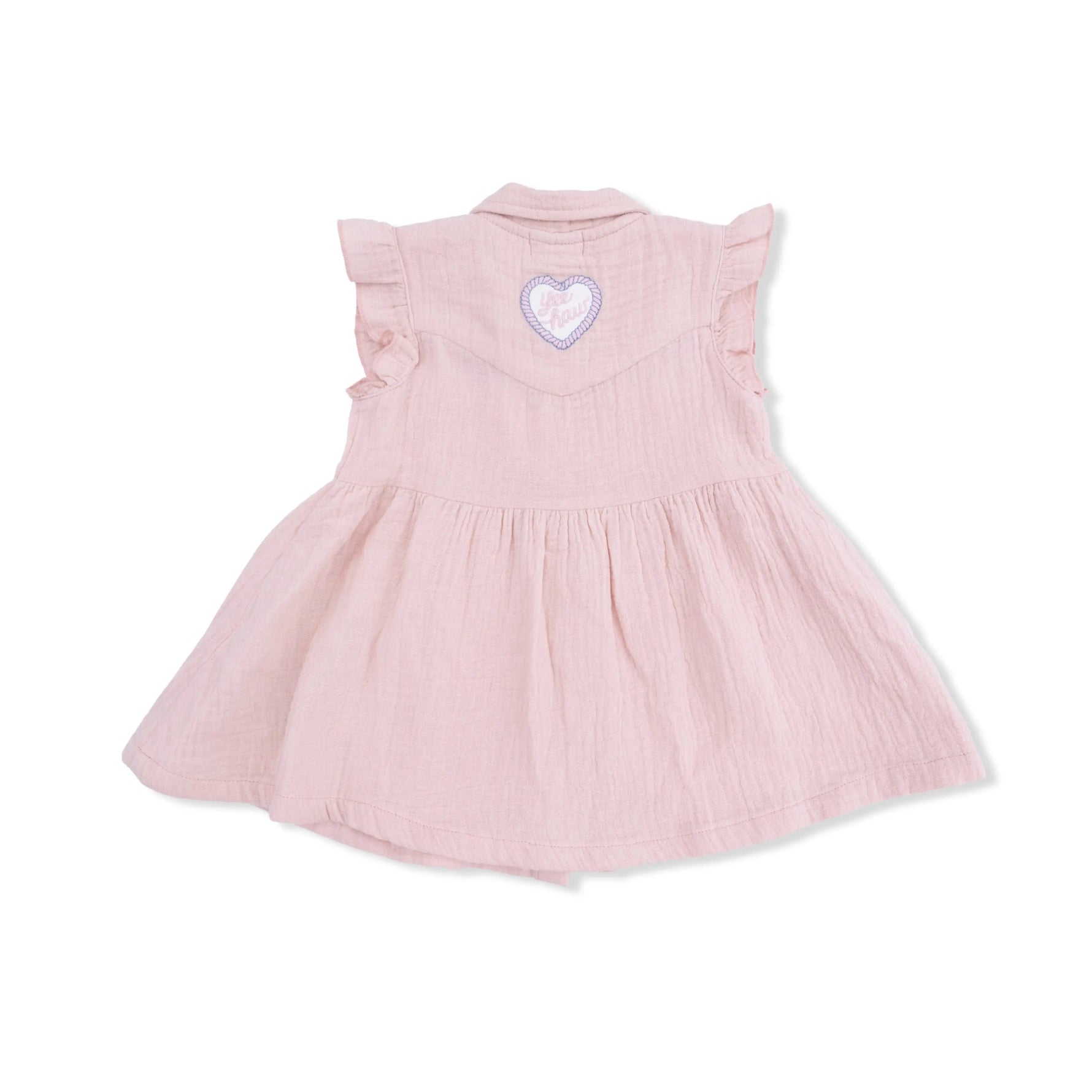Angel Dear Yee Haw Cowgirl - Western Pearl Snap Dress & Bloomer - 