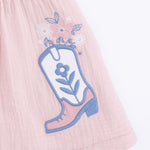 Angel Dear Yee Haw Cowgirl - Western Pearl Snap Dress & Bloomer - 