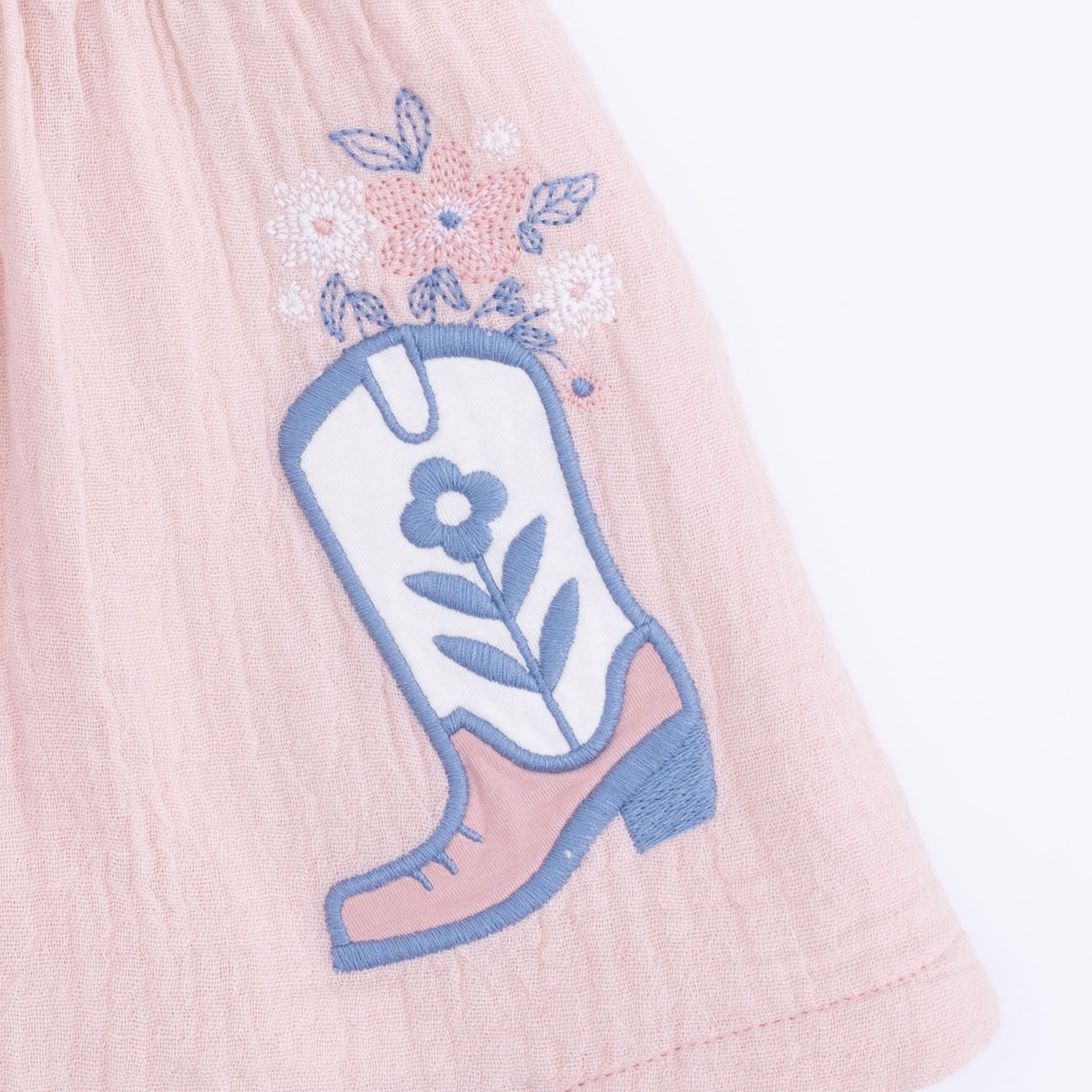 Angel Dear Yee Haw Cowgirl - Western Pearl Snap Dress & Bloomer - 