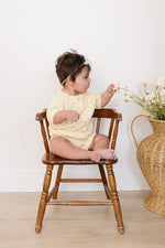 Mebie Baby Yellow Cardigan Bloomer Set - 