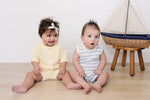 Mebie Baby Yellow Cardigan Bloomer Set - 