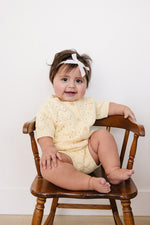 Mebie Baby Yellow Cardigan Bloomer Set - 