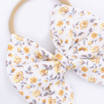 Angel Dear Yellow Country Roses - Bow on HeadbandEveretts Place