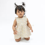 Angel Dear Yellow Country Roses - Ruffle Bubble Dress - 