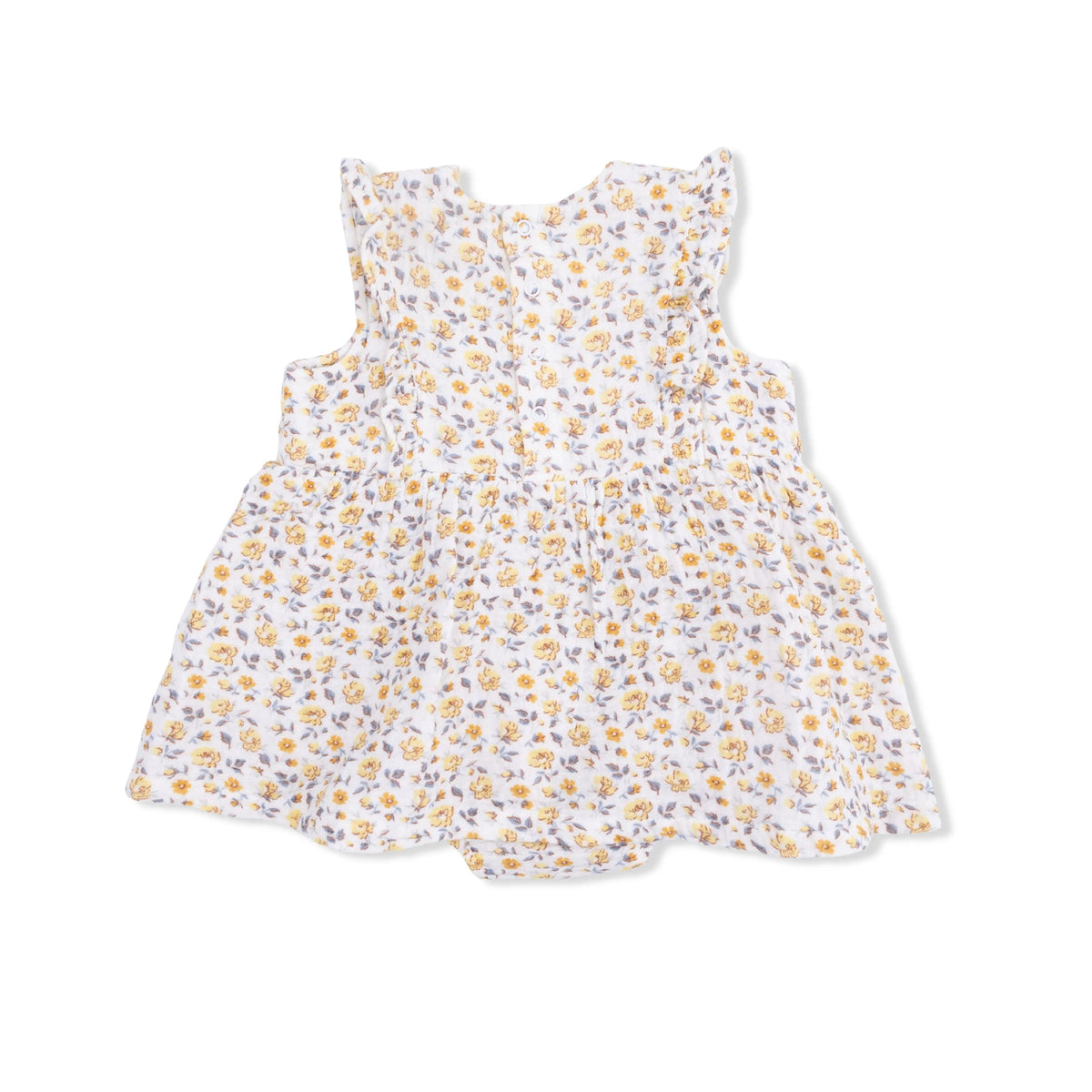 Angel Dear Yellow Country Roses - Ruffle Bubble Dress - 