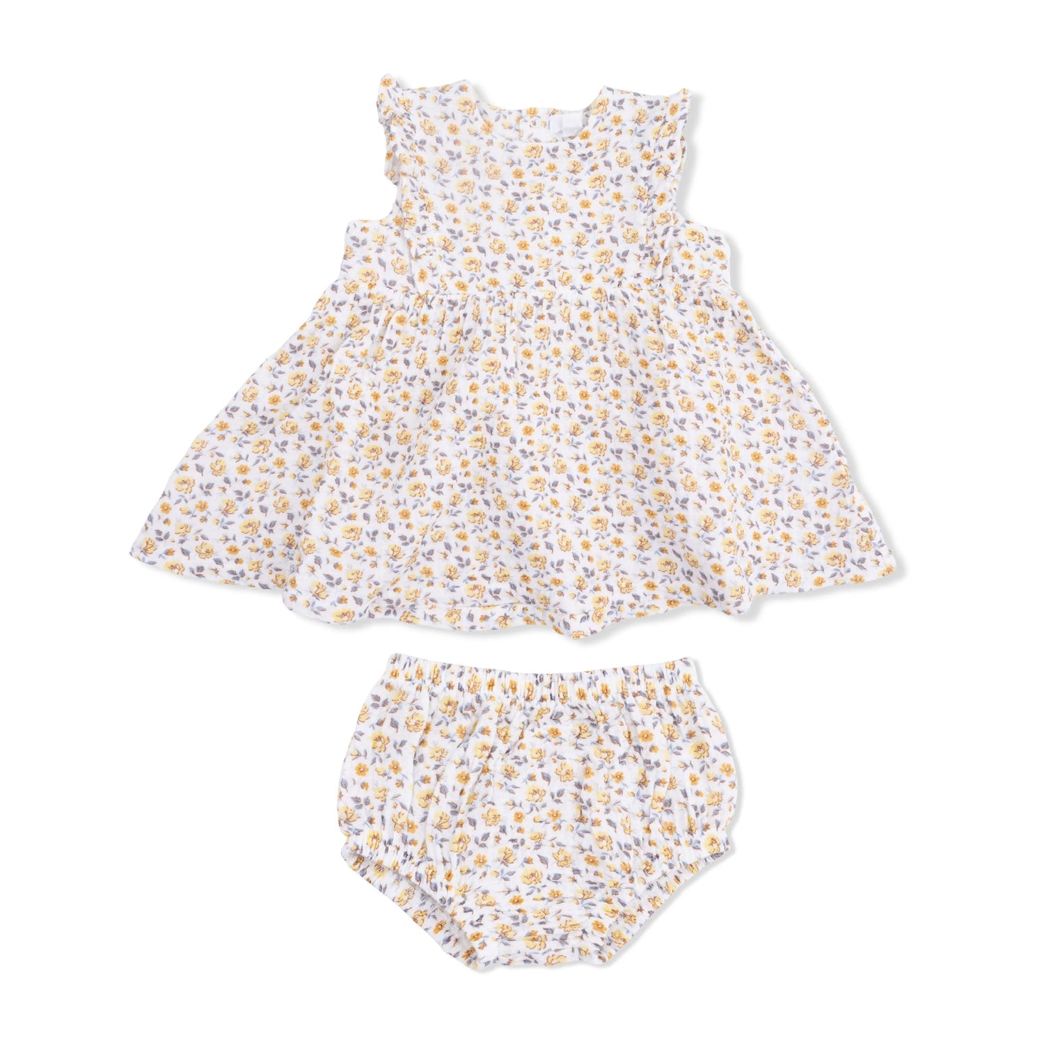Angel Dear Yellow Country Roses - Ruffle Dress and Bloomer - 