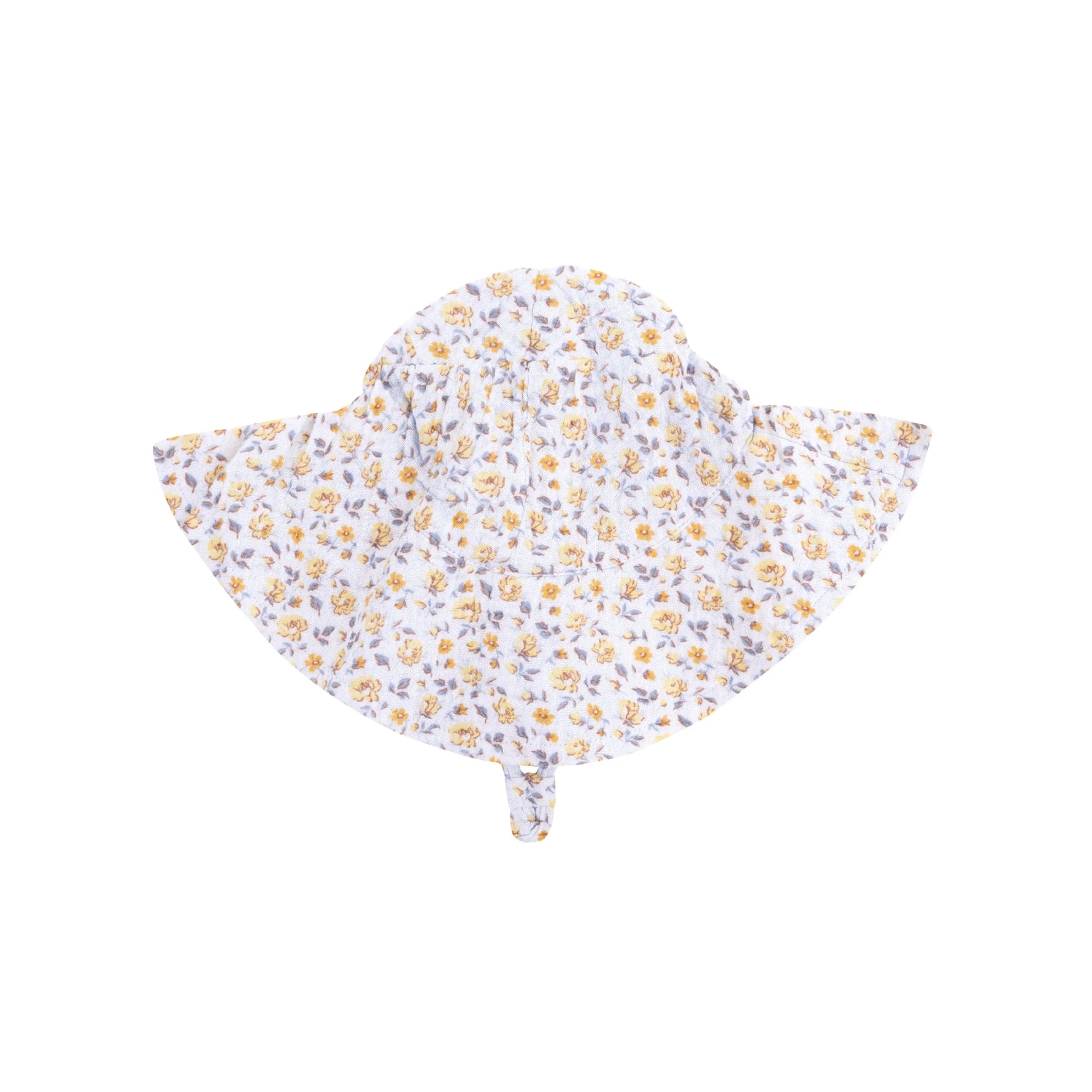 Angel Dear Yellow Country Roses - Wide Brim Sun Hat - 