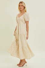 PinkBlush Yellow Floral Tiered Maxi Dress - 
