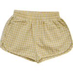 Yellow Gingham Shorts - Yellow, Plaid, Tartan, Shorts | Everetts Place