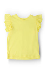 Mila & Rose ® Yellow S/S Ruffle Tee - 