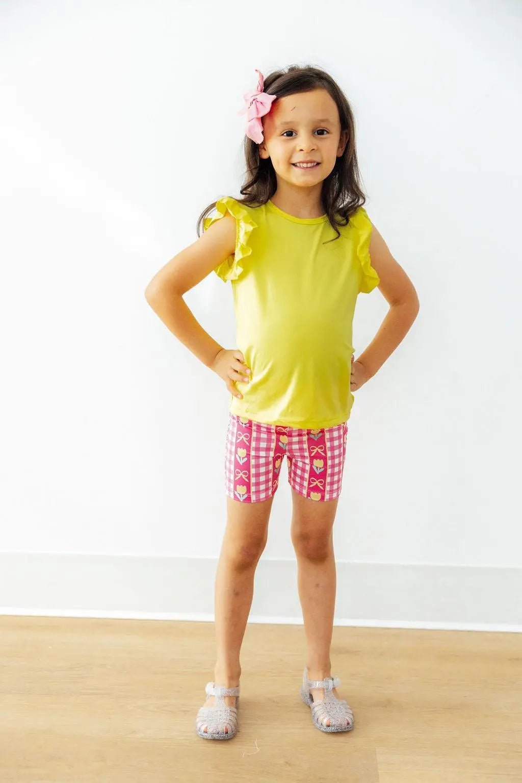 Mila & Rose ® Yellow S/S Ruffle Tee - 