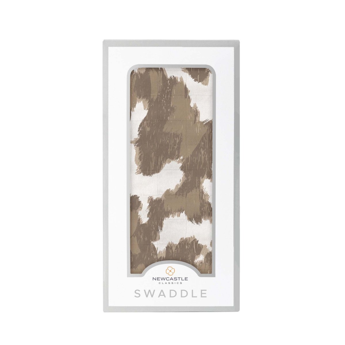 Newcastle Classics Yellowstone Cowhide Bamboo Swaddle Soft Breathable Blanket for Babies - 